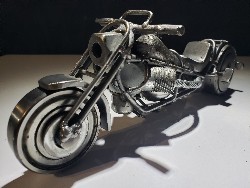MOTORCYCLE SCRAP METAL ART MODEL SCULPTURE